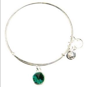 Alex & Ani - silver May birthstone bracelet